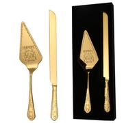 xiaoyu Ensemble couteau et serveur à gâteau de mariage, ustensiles de coupe de gâteau en acier inoxydable, coupe-gâteau gravé vintage et spatule de service pour mariage, fêtes, fête prénuptiale