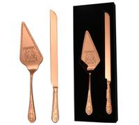 xiaoyu Ensemble couteau et serveur à gâteau de mariage, ustensiles de coupe de gâteau en acier inoxydable, coupe-gâteau gravé vintage et spatule de service pour mariage, fêtes, fête prénuptiale