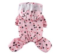XIAOYU Imperméable pour Chien, Mignon, imperméable à Quatre Pattes pour Petits Chiens, Coupe-Vent, pour la Pluie, Le Vent et la Neige, Amour, S