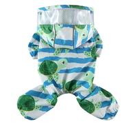 XIAOYU Imperméable pour Chien, Mignon, imperméable à Quatre Pattes pour Petits Chiens, Coupe-Vent, pour la Pluie, Le Vent et la Neige, Tortue, L