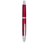xiaoyu Jinhao 10 pressions stylo plume, stylo en métal rechargeable et rétractable avec convertisseur d'encre, plume fine (0,5 mm), rouge
