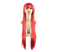Xiaoyu long cheveux lisses cosplay costume fête halloween perruques - rouge