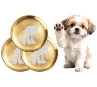 XIAOYU Lot de 3 gamelles pour Chien en Acier Inoxydable de qualité Alimentaire, 8,07 Pouces, gamelles de Rechange Basiques, Motif Chien Unique, résistantes à la Rouille et compatibles Lave-Vaisselle