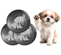 XIAOYU Lot de 3 gamelles pour Chien en Acier Inoxydable de qualité Alimentaire, 8,07 Pouces, gamelles de Rechange Basiques, Motif Chien Unique, résistantes à la Rouille et compatibles Lave-Vaisselle