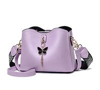 Xiaoyu Petit sac à bandoulière pour femme, sac à main léger et tendance pour adolescentes, violet, Small