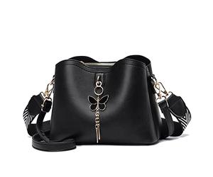 Xiaoyu Petits sacs à bandoulière pour femmes, sacs à main tendance pour adolescentes, sacs à main légers, sac à bandoulière, noir, Small