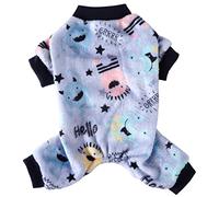 XIAOYU Pyjama d'Halloween pour chien et chat - Doux et chaud - Combinaison pour chiens de petite taille, chats, animaux de compagnie, monstre, taille XL