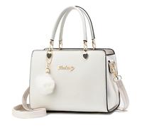 Xiaoyu Sacs à main et sacs à main tendance pour femme - Petit sac à bandoulière avec poignée sur le dessus - Sac fourre-tout, blanc