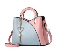 Xiaoyu Sacs à main et sacs à main tendance pour femme Sac fourre-tout à bandoulière avec poignée supérieure, bleu ciel
