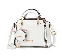 Xiaoyu Sacs à main et sacs à main tendance pour femmes, sacs à bandoulière avec poignée sur le dessus, petits sacs fourre-tout, blanc