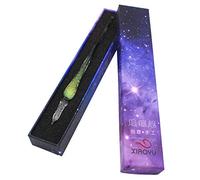 Xiaoyu stylo à plume en verre vintage fait à la main en verre signature stylo ciel étoilé stylo cadeau calligraphie - D