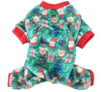 XIAOYU Vêtements pour Animaux de Compagnie en Flanelle Mignonne, Pyjamas d'hiver Chauds pour Petits Chiens et Chats, Combinaison de Noël pour Chiots, idéale pour Halloween et Noël, Elk, L