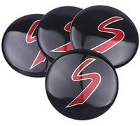 XIAOYUN 4 pièces Cache Moyeux pour Mini S Coupe Jcw F56 F60 R50 R52 R53 R55 R56 54MM Moyeu de Roue Capuchon Central avec Logo, ABS Auto Cache Moyeux Capuchons De Centre