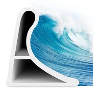 xiaozhifu Seuil De Douche Barrage, 2M Barrière de Douche Pliable Silicone, Barrière D'eau, Autocollante Barre de Seuil Douche, Bande de retenue deau pour Salle de Bain, Toilettes, Cuisine(2*3 Blanc)