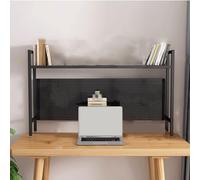 XIAOZHUANGXIONG Étagère Bureau A Poser Rangement Metal Fabriqué À Partir D'un Cadre en Acier DIY Étagère À Poser Organisateur De Bureau Avec Planche Perforée ( Color : Noir , Size : 55*22*68cm )