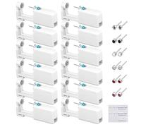 XIAQICA 12pcs Kit Piercing Oreille Pistolets de Piercing Piercing Kit avec Coton Alcoolique, Pistolet de Piercing sûr et Portable pour Filles, Femmes et Hommes