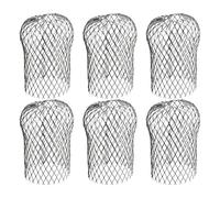XIAQICA 6pcs Grille Anti Feuille pour Gouttière, Métal Crapaudine de Gouttière Protection Gouttiere Anti Feuille Extensible pour Tuyaux de Toit, Pluvial pour Filtrer les Feuilles Branches