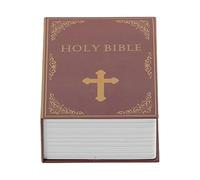 XIASABA Boîte de rangement sûre de livre de détournement de papier réel Serrure à Combinaison Livre Bible coffre-fort secret de dictionnaire avec serrure de code/clé argent et arge