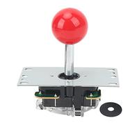 XIASABA Joystick de compétition Classique, Manette de Jeu DIY, pièces de Rechange pour bâton de Combat, Circuit imprimé avec tête sphérique (Red)