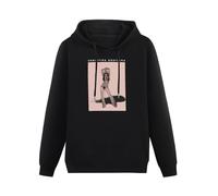 XIASHUN Christina Aguilera Stripped Hoody Unisex Ptinted Hoodies Long Sleeve Men's Hooded with Pocket Black XL