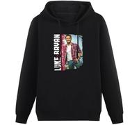 XIASHUN District of The Concert Luke Bryan Hoody Unisex Ptinted Hoodies Long Sleeve Men's Hooded with Pocket Black L