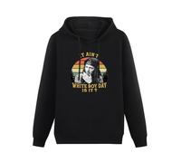 XIASHUN It Aint White Buy Day is It Spivey True Romance Movie Vintage Unisex Hoody with Pocket Black XXXL