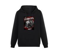 XIASHUN Lacuna Coil Dark Adrenaline Italian Metal Hoody Unisex Long Sleeve Hooded with Pocket Black XL