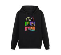 XIASHUN OMD Orchestral Manoeuvres in The Dark Hoody Unisex Ptinted Hoodies Long Sleeve Men's Hooded with Pocket Black L
