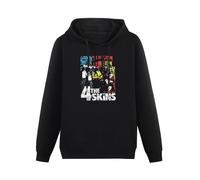 XIASHUN The Good The Bad & The 4 Skins Hoody Unisex Ptinted Hoodies Long Sleeve Men's Hooded with Pocket Black XL