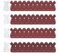 XIATIAN 40 Pièces Triangles de Ponçage, Mouse Sanding Sheet Feuille de Ponçage 10 x Grains 40/60/80/120, Papier Abrasif Triangles de Ponçage Fit Black and Decker Detail Palm Sander