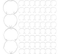 Xiatiaosann 60 pcs Clip à ressort pour lampe GU10 MR16 Spot Downlights Clips Bulb Holder Ring, pour la plupart des douilles de plafonniers LED LED Halogen Bulbs Fittings