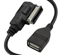 Xiatiaosann Câble adaptateur USB MDI/AMI, pour VW Media in vers USB MMI vers USB, pour Volkswagen pour Audi Mercedes Interface multimédia/musique, (NR-XT-202)
