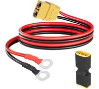 Xiatiaosann Câble d'extension XT90H vers connecteur à joint torique Câble d'alimentation XT90H femelle 10 AWG vers connecteur à joint torique pour batterie Lipo RC centrale solaire drone camping-car