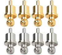 Xiatiaosann Cache-poussière RCA, bouchons mâles RCA plaqués or et rhodium, bouchon anti-bruit (paquet de 8)