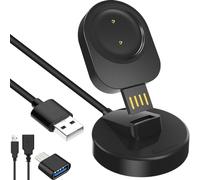 Xiatiaosann Chargeur pour Amazfit GTR/GTS/T-REX montre intelligente, câble de station de support de chargeur USB magnétique portable, cordon de chargement de montre séparable, 100 cm