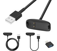 Xiatiaosann Chargeur pour Fitbit Inspire 3 Câble de Charge de Remplacement, Cordon USB vers Station d'accueil pour Montre Intelligente Tracker de Fitness, Accessoires de Fil d'alimentation, 2 pièces