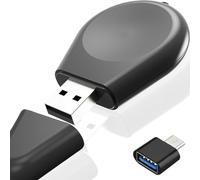 Xiatiaosann Chargeur pour Samsung Galaxy Watch 6/6 Classic/5/5 Pro/4/4 Classic/3/Active 2/Active, Base de support de station d'accueil portable pour chargement USB, montre, avec adaptateur USB C