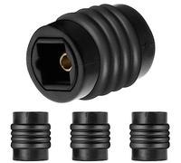 Xiatiaosann Fibre Optique Câble Extender Coupleur Optique Toslink Audio Numérique Femelle vers Femelle Adaptateur Connecteur Extension Jack pour Prise Optique Cordon Mâle, 4 Pcs