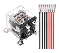 Xiatiaosann JQX-12F-2Z DC 12V bobine 30A relais DPDT 2NO 2NC 8 broches relais haute puissance à usage général, relais électromagnétique pour télécommande, système de contrôle automatique