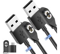 Xiatiaosann Lot de 2 chargeurs pour Shokz pour AfterShokz Aeropex AS800/OpenRun Pro/OpenRun/OpenRun Mini/OpenComm Conduction osseuse, câble de charge magnétique pour casque remplacement