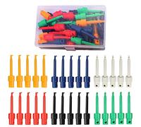 Xiatiaosann Lot de 30 pinces à crochet de test pour multimètre, accessoires de multimètre, sonde de test colorée pour tester les composants électroniques