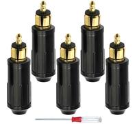 Xiatiaosann Lot de 5 pour DIN prise mâle Prise allume-cigarette 12V Adaptateur SAE Connecteur, pour DIN Hella Prise, pour BMW Moto, Voiture standard européenne
