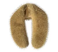 xiatty Écharpe châle en fausse fourrure pour femme pour l'hiver, cache-cou, écharpe enveloppante comme col en fourrure véritable, taille XL, nature, Large
