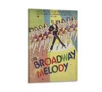 XIAYIMAO Poster de film classique The Broadway Melody - Impression sur toile colorée - Décoration murale pour salon - 40 x 60 cm