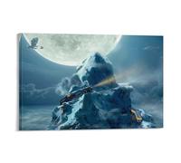 XIAYIMAO Poster The Polar Express - Impression sur toile - Décoration d'intérieur - 60 x 90 cm