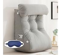 XIBANY Coussin de Lecture,Coussin de Soutien du Dos,Coussin Dorsal lit/canapé,Coussin de relaxion,avec cale Nuque,pour Un Repos Confortable au Lit et au Canapé