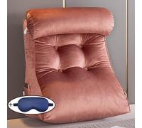 XIBANY Coussin de Lecture pour lit ou canapé,Coussin de Dossier Réglable,Oreiller Triangulaire,Ergonomique Coussin de Canapé,Coussin Support Lombaire pour Lecture Relaxante