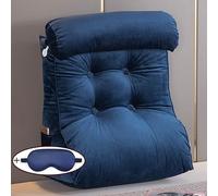 XIBANY Coussin de Lecture pour lit ou canapé,Coussin de Dossier Réglable,Oreiller Triangulaire,Ergonomique Coussin de Canapé,Coussin Support Lombaire pour Lecture Relaxante