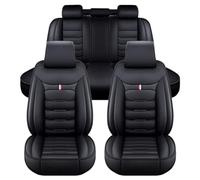 XIBANY Housse Siege Voiture pour Peugeot 607 2004 2005 2006 2007 2008, Ensembles de Housse Siège Voiture, Protecteur de Siège Confortable Respirant Imperméable Accessoire,B Black
