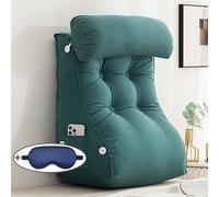 XIBANY Oreiller de Lecture,Coussin de Lecture,Coussin de Taille,Coussin pour Livres,Coussin Dos Fauteuil Lit,Oreiller De Canapé Multifonctionnel avec Cou Amovible